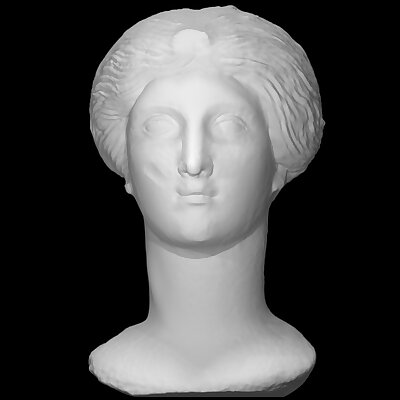 Clay bust of a goddess Demeter