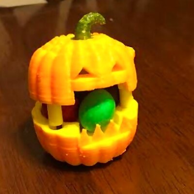 Pumpkin candy holder
