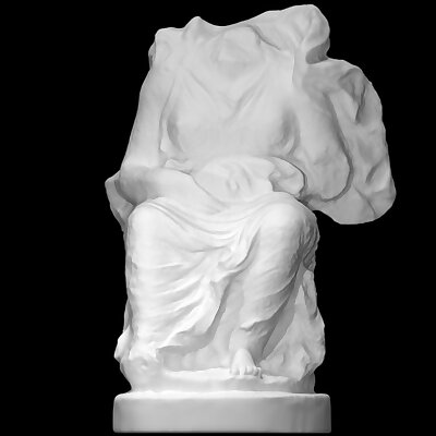 Statuette of a goddess seated on a rock
