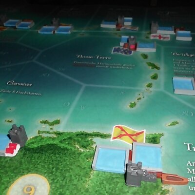 PortsHarbours for the Boardgame Merchants  Marauders or in german Korsaren der Karibik