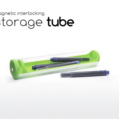 Magnetic interlocking storage tube