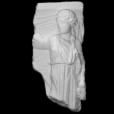 A roman marble sarcophagus fragment