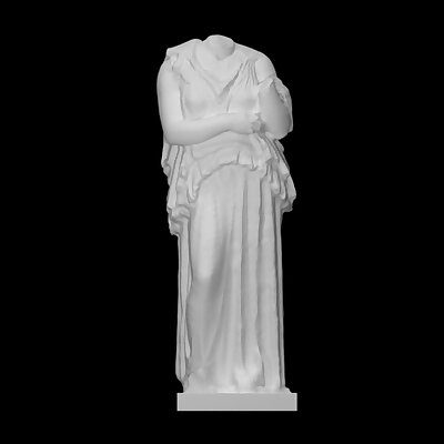Statue of a woman wearing a peplos