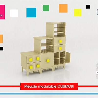 Meuble modulable CUBIMOBI