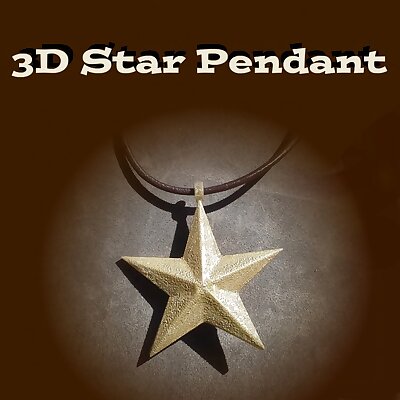 Simple Star Pendant Charm bracelet 3d shape