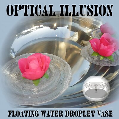 Water droplet vase Magical invisible floating vase Wedding decor Candle holder