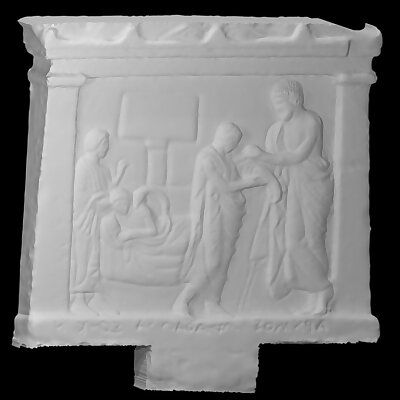 Votive relief in the shape of a temple