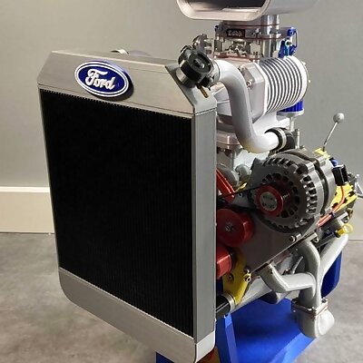 Ford FlatHead V8 1414  Radiator addon