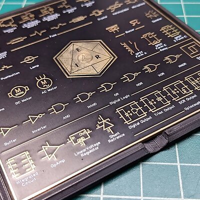 Schematic Symbol Reference Guide PCB Coaster Frame