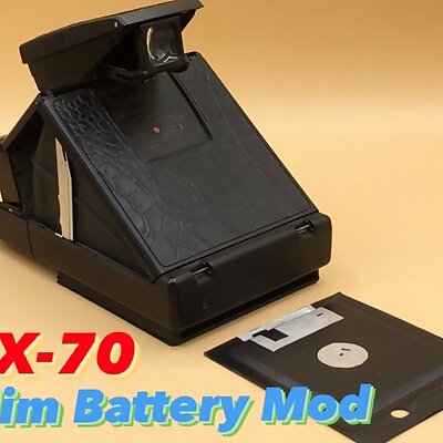 Impossible Drive  Slim Polaroid Battery Holder for SX70 CB70 Impulse 600 Cameras to shoot IType Film
