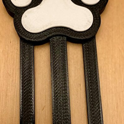 Dog Paw Bookmark
