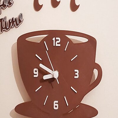 Coffee Time Kitchen Clock