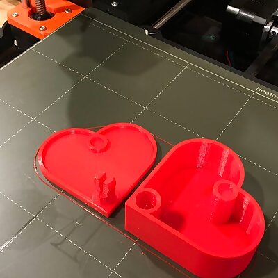 Printer Optimized Heart Shaped Box w Magnetic latch