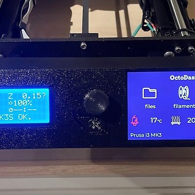 Hyperpixel 4 screen console for Mk3s No Prusa Text