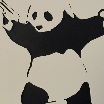 BANKSY  Panda Destroy Racism