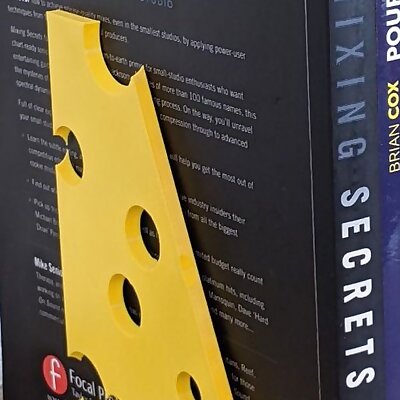 Swiss cheese bookend
