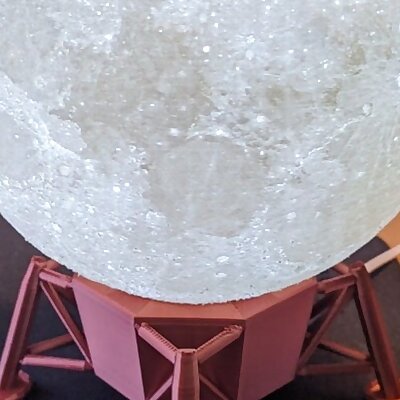 Lunar lander base for Moon Lamp