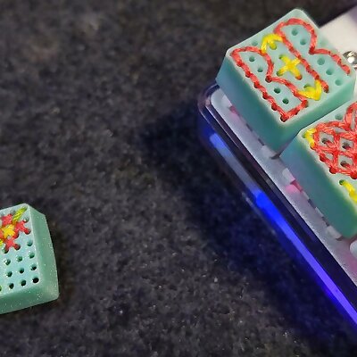 Cross Stitch and Embroidery Keycap for Mechanical Keyboard V2 KAMish profile