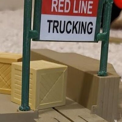 Tyco Trucking US1 Crate Unloader Sign