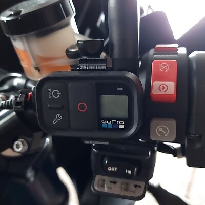 GoPro remote handlebar clip mount