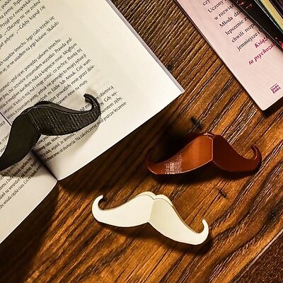 Mustache page holder