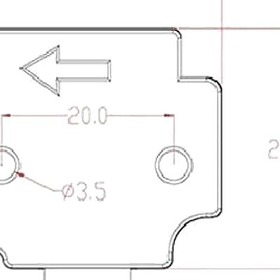 Simple Runout Filament Sensor Base