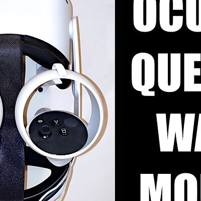 Oculus Quest 2 Wall Mount  Also works with OG Quest  No Supports