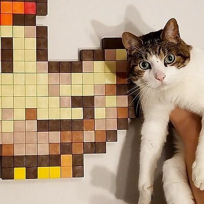 3D PennyPowered Pixel Art Blocks  Video Game Art
