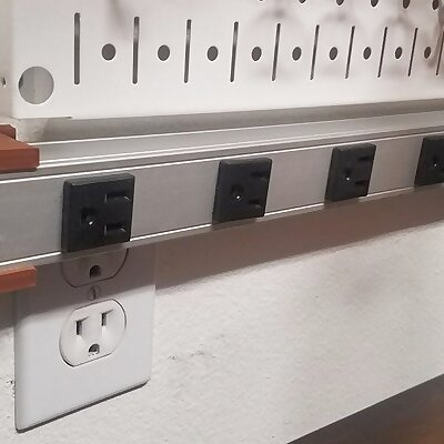 Tripplite 20A server power strip wall clipsV2