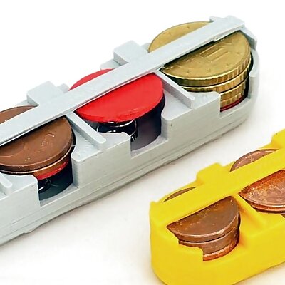 Parametric Coin Holder for Euro Cents