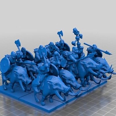 28mm orc Gore Riders unit