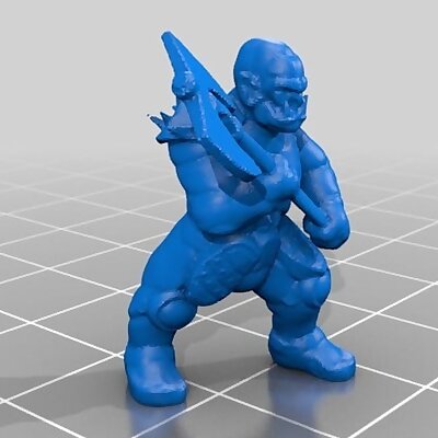 18mm orcs for DD in dynamic pose with great weapons
