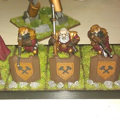Sniper Shields for Kings of War Dwarfs