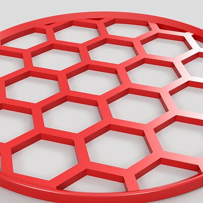 Hex pattern flower pot coaster