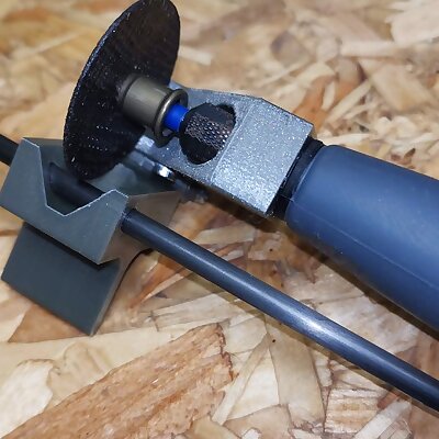 Compact rod cutter attachment for Dremel flexi shaft