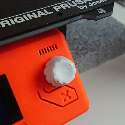 LCD Knob with spiral grooves for Prusa Mk3