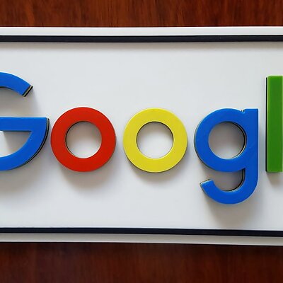 Placa con logo de Google