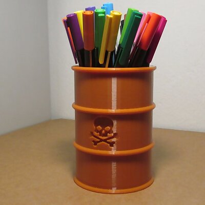 🟦Pencil stand in the shape of a barrel