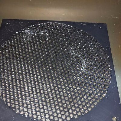 A 160mm gridguard  160mm square with 6 152mm central honeycomb grid