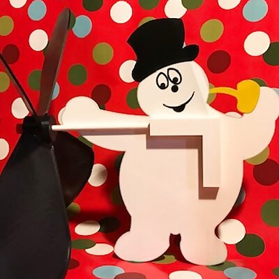 Frosty the Snowman Wind Spinner