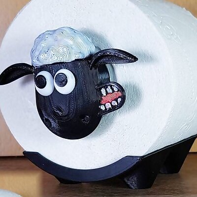 shaun the sheep V2  new face  toilet roll  easy print