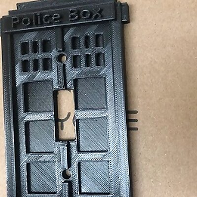 Dr Who police box switch cover