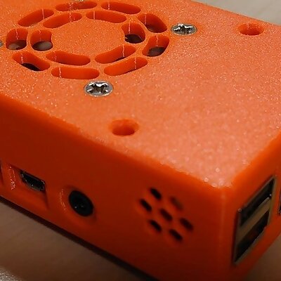 Raspberry Pi 4 Model B case with fan integrated