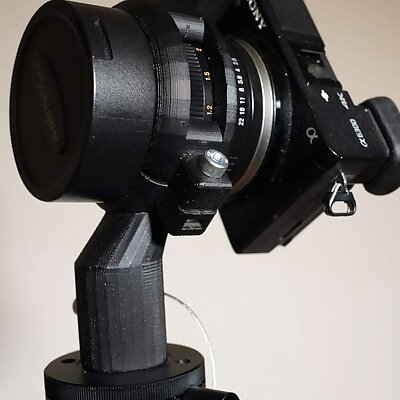 360 Panorama tripod head for Samyang 8mm fisheye Sony E APSC lens