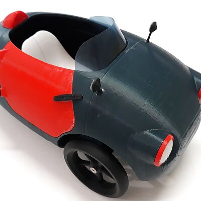 3D PRINTED DIY ELECTRIC CAR The Jellybean3D 110 scale model