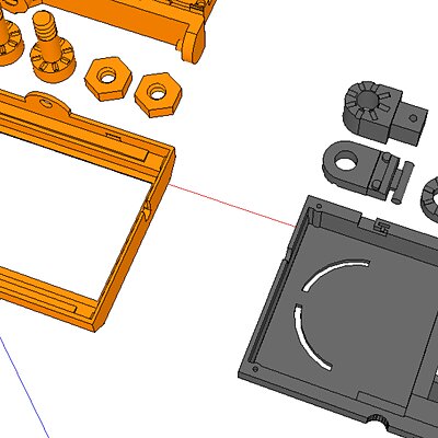 Raspberry Pi and 7 screen case  with mounting arm for 2020 extrusion