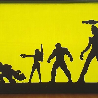 Guardians of the Galaxy Silhouette art