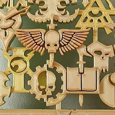 Warhammer 40K factions artwork ornament