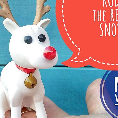 Rudolph the Red Nose SNOWDOG  MMU