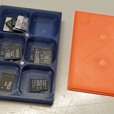 PaCoBox Parametric Compartmentalized Box for SD cards and other things